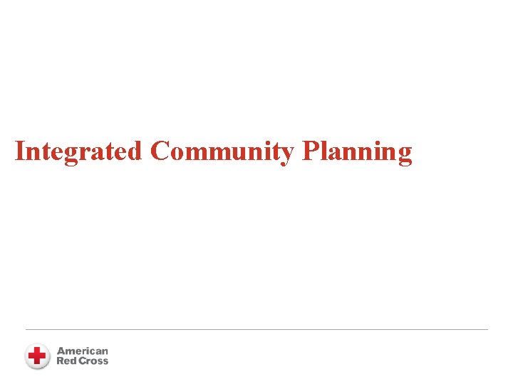 Integrated Community Planning 