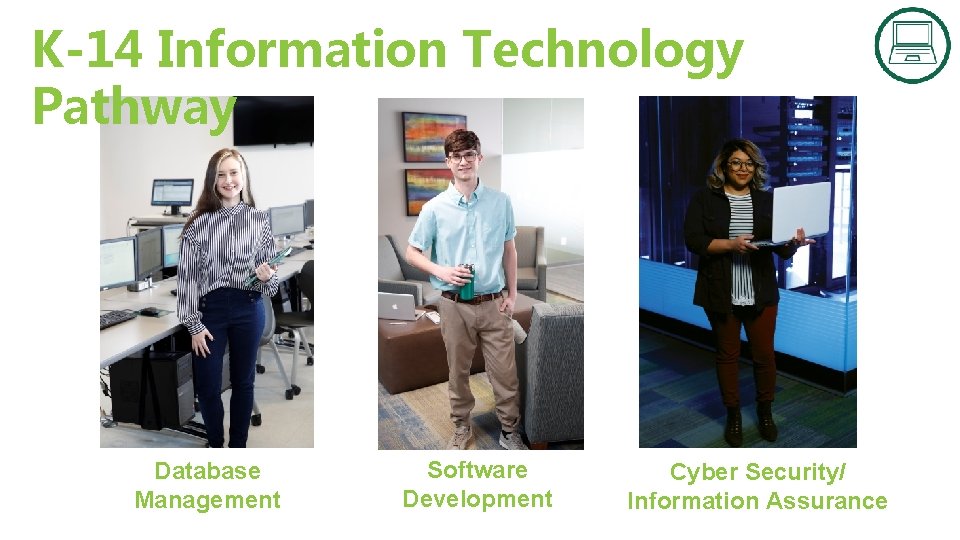 K-14 Information Technology Pathway Database Management Software Development Cyber Security/ Information Assurance 