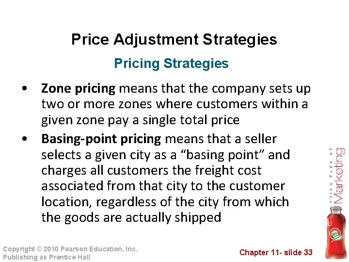 Price Adjustment Strategies Pricing Strategies • Zone pricing means that the company sets up Price Adjustment Strategies Pricing Strategies • Zone pricing means that the company sets up