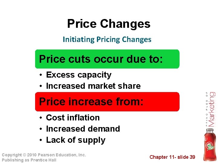 Price Changes Initiating Pricing Changes Price cuts occur due to: • Excess capacity • Price Changes Initiating Pricing Changes Price cuts occur due to: • Excess capacity •