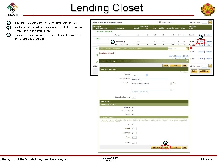 Lending Closet – 1 – 2 – 3 The item is added to the