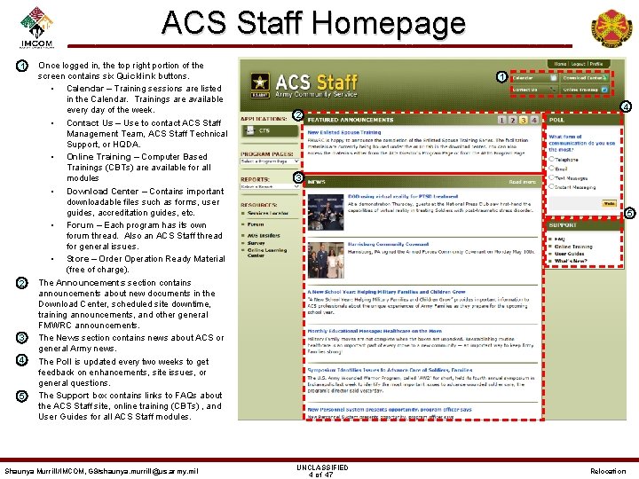 ACS Staff Homepage – 1 – 2 – 3 – 4 – 5 Once