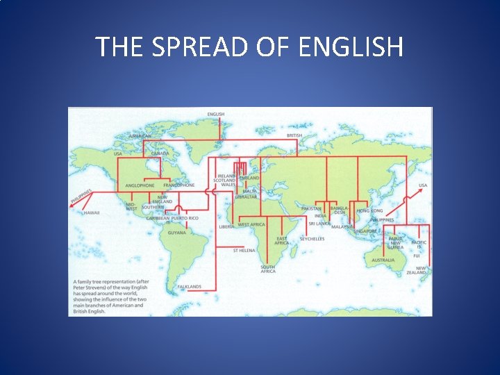 THE SPREAD OF ENGLISH 