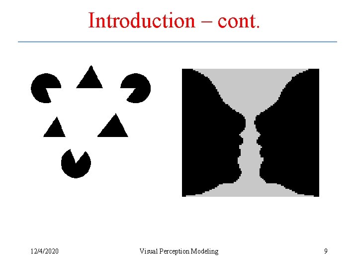 Introduction – cont. 12/4/2020 Visual Perception Modeling 9 