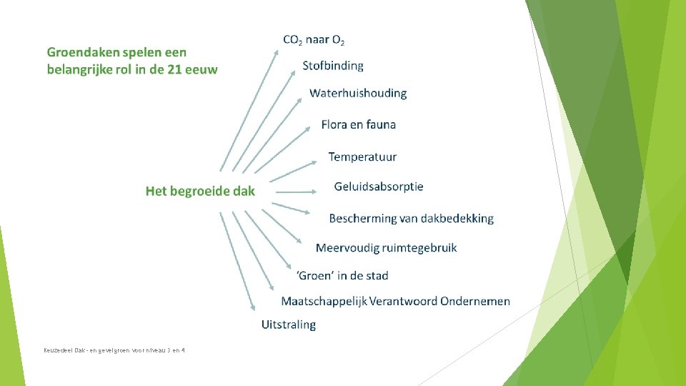Keuzedeel Dak- en gevelgroen voor niveau 3 en 4 Keuzedeel Dak- en gevelgroen voor niveau 3 en 4