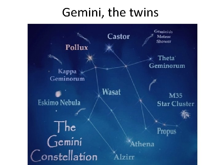 Gemini, the twins Gemini, the twins
