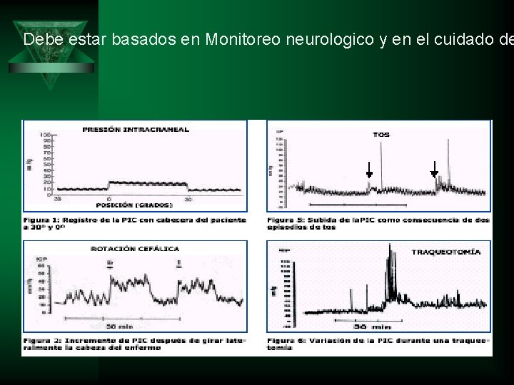 Debe estar basados en Monitoreo neurologico y en el cuidado de 