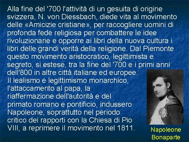 Alla fine del '700 l'attività di un gesuita di origine svizzera, N. von Diessbach, Alla fine del '700 l'attività di un gesuita di origine svizzera, N. von Diessbach,