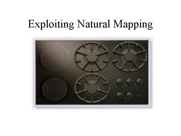 Exploiting Natural Mapping 