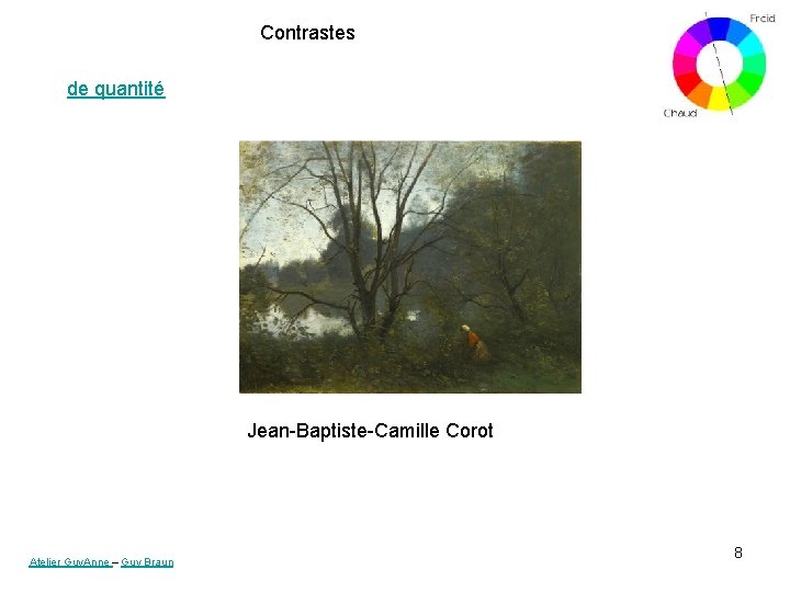 Contrastes de quantité Jean-Baptiste-Camille Corot Atelier Guy. Anne – Guy Braun 8 