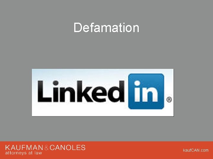 Defamation kauf. CAN. com Defamation kauf. CAN. com