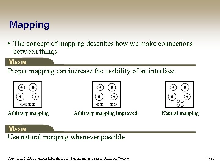 Mapping • The concept of mapping describes how we make connections between things Proper