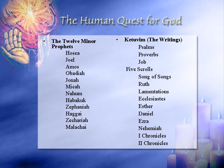  • The Twelve Minor Prophets Hosea Joel Amos Obadiah Jonah Micah Nahum Habakuk