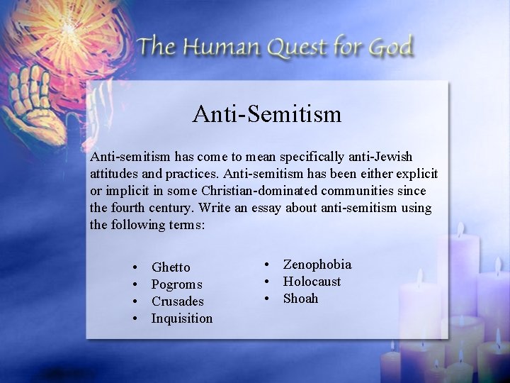 Anti-Semitism Anti-semitism has come to mean specifically anti-Jewish attitudes and practices. Anti-semitism has been