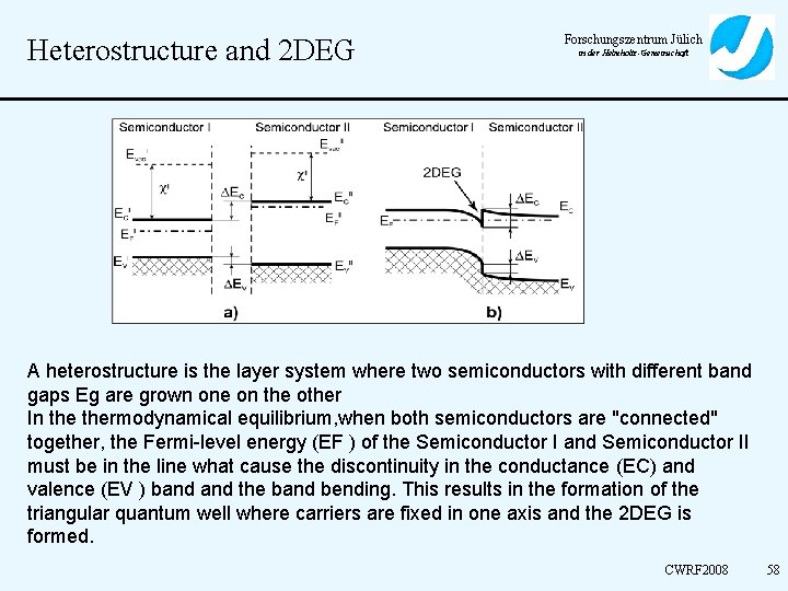 Heterostructure and 2 DEG Forschungszentrum Jülich in der Helmholtz-Gemeinschaft A heterostructure is the layer