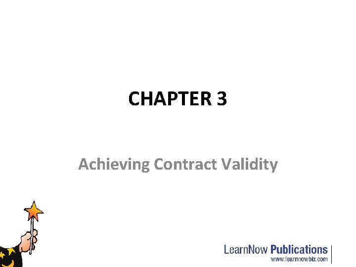 CHAPTER 3 Achieving Contract Validity 