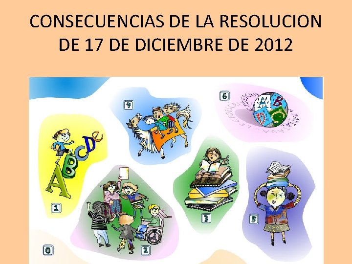 CONSECUENCIAS DE LA RESOLUCION DE 17 DE DICIEMBRE DE 2012 