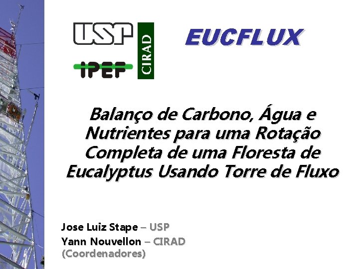 EUCFLUX Balanço de Carbono, Água e Nutrientes para uma Rotação Completa de uma Floresta