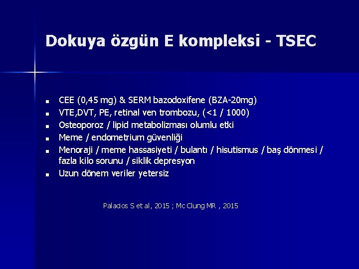 Dokuya özgün E kompleksi - TSEC ■ ■ ■ CEE (0, 45 mg) &