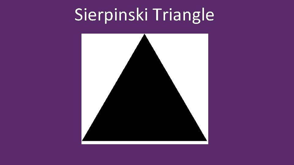 Sierpinski Triangle 