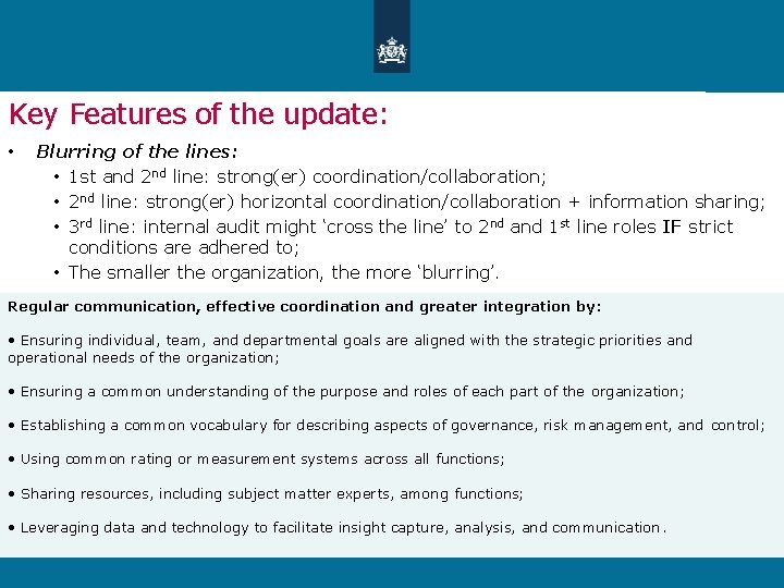 Key Features of the update: • Blurring of the lines: • 1 st and