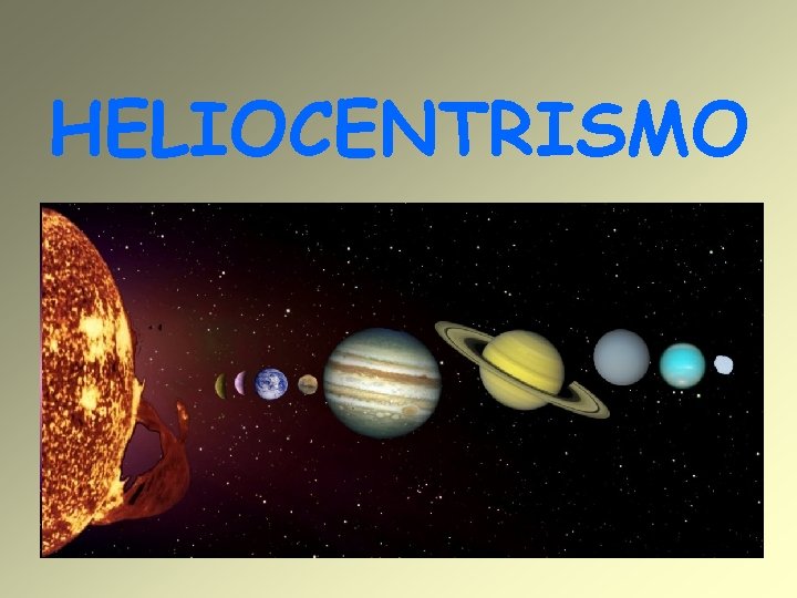 HELIOCENTRISMO 