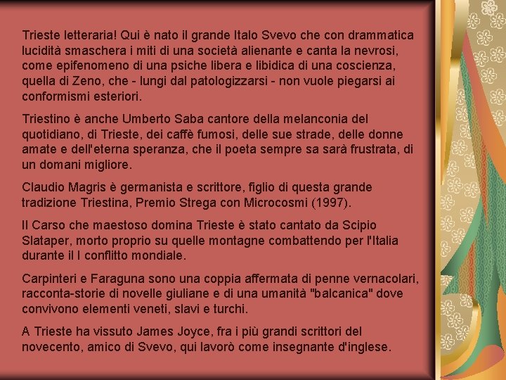 Trieste letteraria! Qui è nato il grande Italo Svevo che con drammatica lucidità smaschera Trieste letteraria! Qui è nato il grande Italo Svevo che con drammatica lucidità smaschera