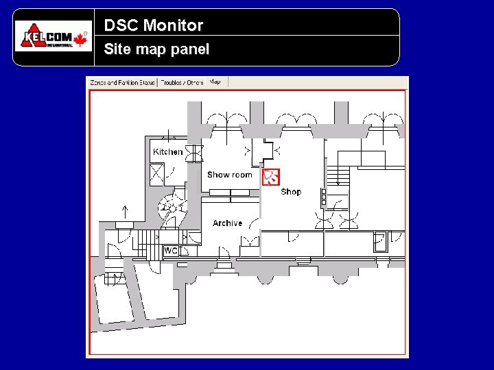DSC Monitor Site map panel DSC Monitor Site map panel