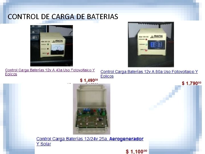 CONTROL DE CARGA DE BATERIAS 