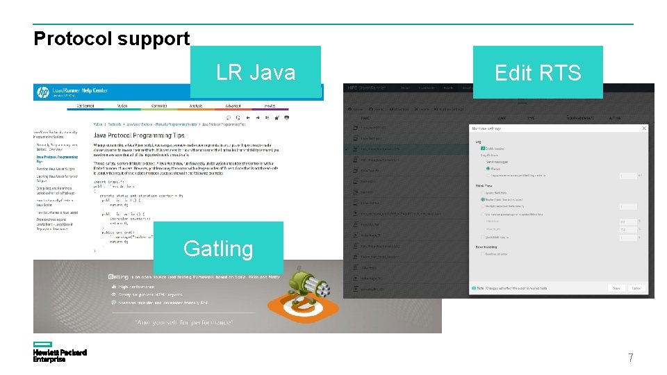 Protocol support LR Java Edit RTS Gatling 7 