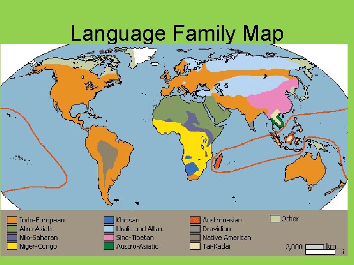 Language Family Map 