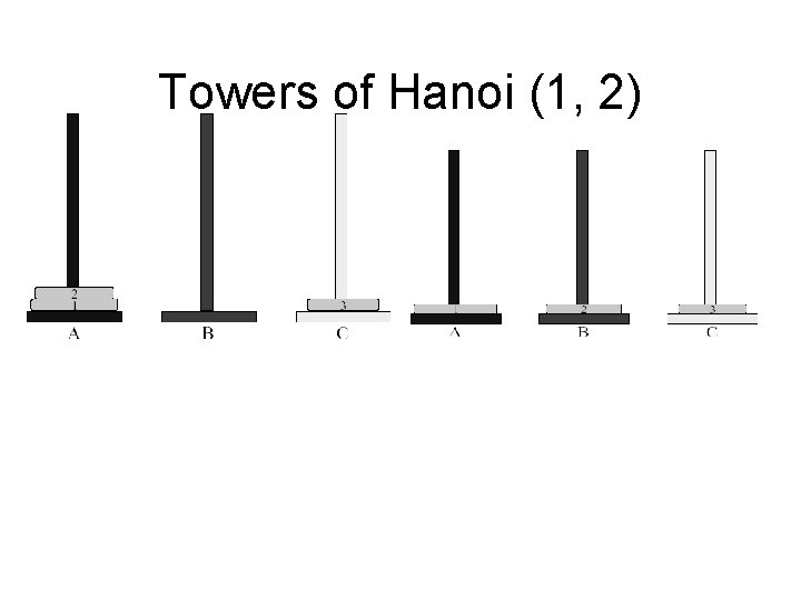 Towers of Hanoi (1, 2) 44 