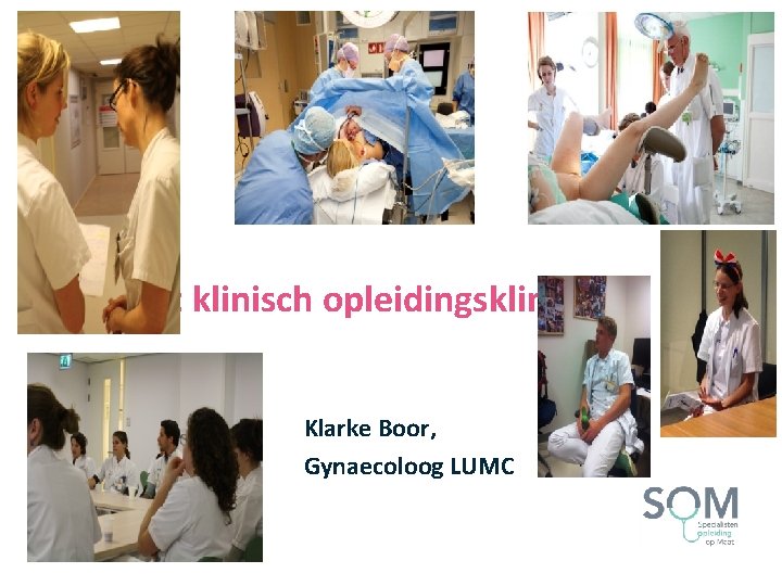 Het klinisch opleidingsklimaat Klarke Boor, Gynaecoloog LUMC 