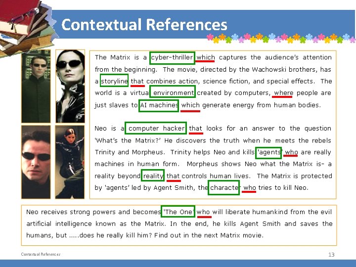 Contextual References 13 