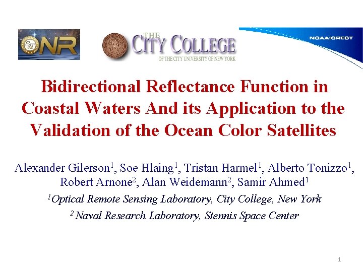 Bidirectional Reflectance Function in Coastal Waters And its Application to the Validation of the