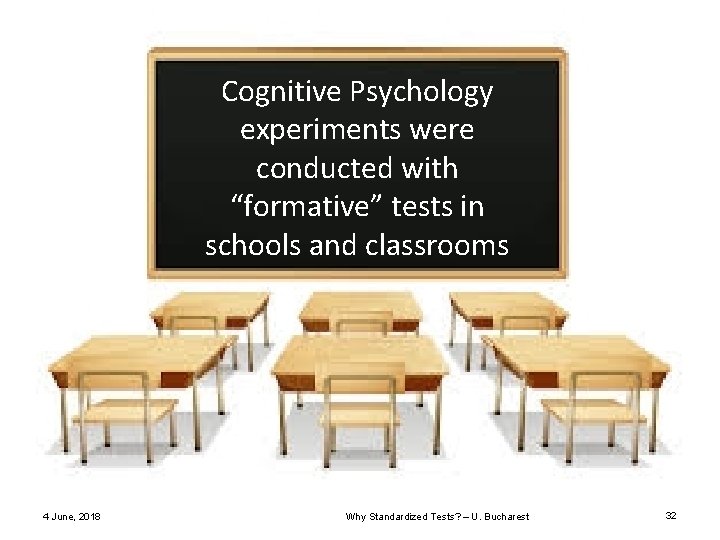 Cognitive Psychology experiments were conducted with “formative” tests in schools and classrooms 4 June, Cognitive Psychology experiments were conducted with “formative” tests in schools and classrooms 4 June,