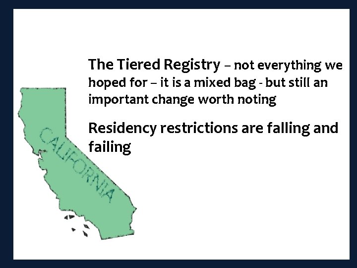 The Tiered Registry – not everything we hoped for – it is a mixed