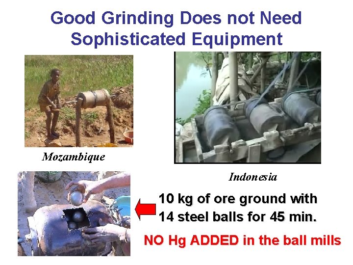 Good Grinding Does not Need Sophisticated Equipment Mozambique Indonesia 10 kg of ore ground