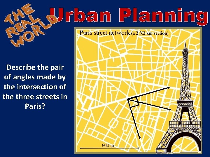 Urban Planning Describe the pair of angles made by the intersection of the three Urban Planning Describe the pair of angles made by the intersection of the three