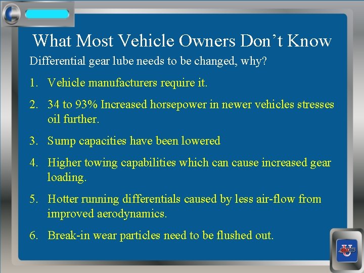 What Most Vehicle Owners Don’t Know Differential gear lube needs to be changed, why?