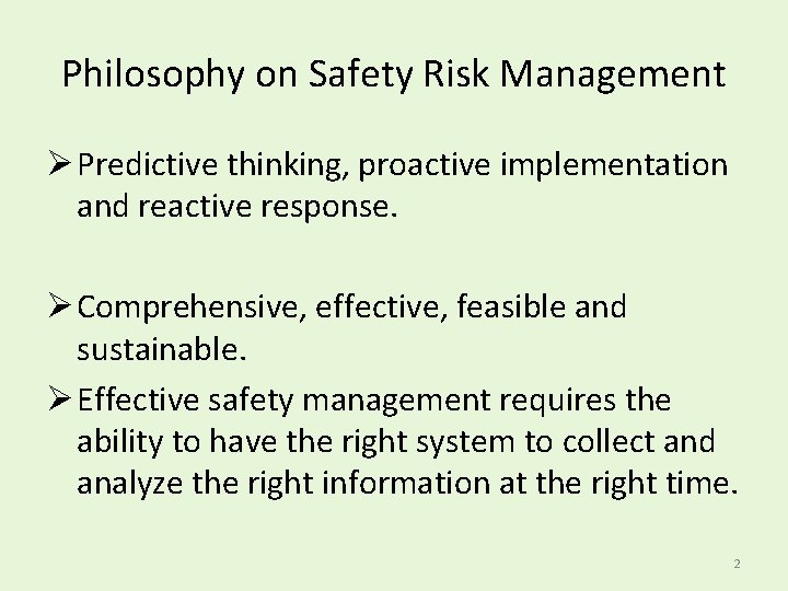 Safety Risk Management Tools EVA Airs Perspective Implementation