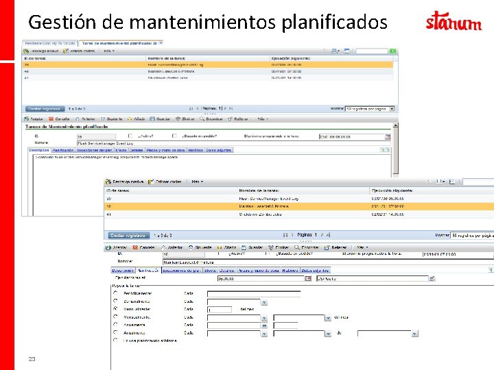 Gestión de mantenimientos planificados 23 