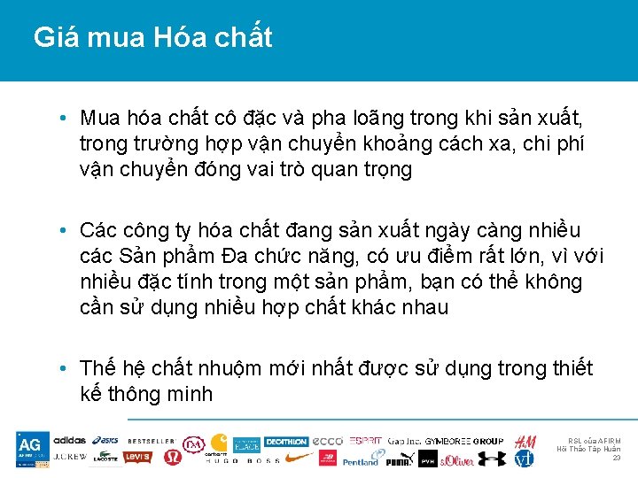 Giá mua Hóa chất • Mua hóa chất cô đặc và pha loãng trong