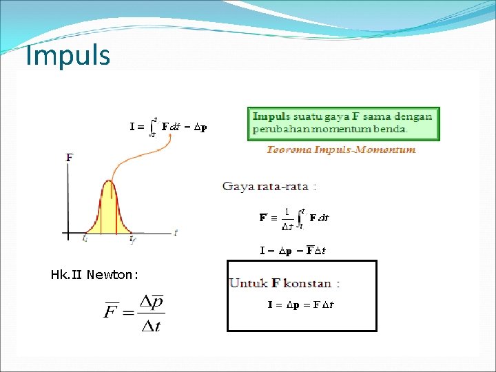 Impuls Hk. II Newton: Impuls Hk. II Newton: