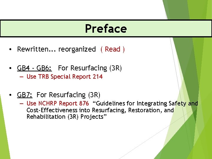 Preface • Rewritten. . . reorganized ( Read ) • GB 4 - GB