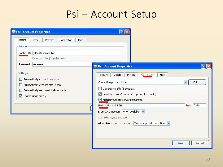 Psi – Account Setup 50 Psi – Account Setup 50