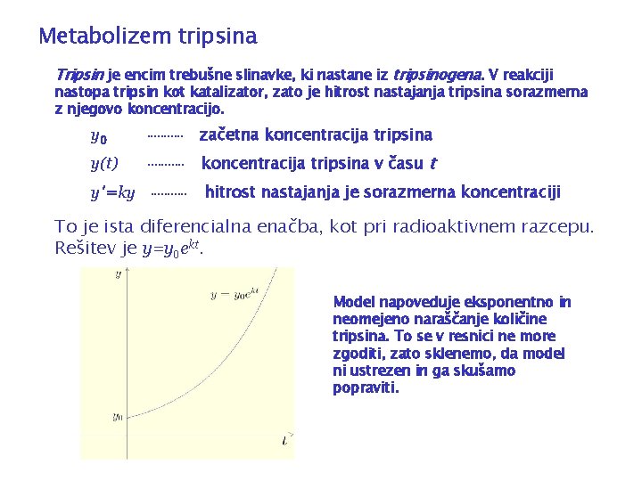 Metabolizem tripsina Tripsin je encim trebušne slinavke, ki nastane iz tripsinogena. V reakciji nastopa