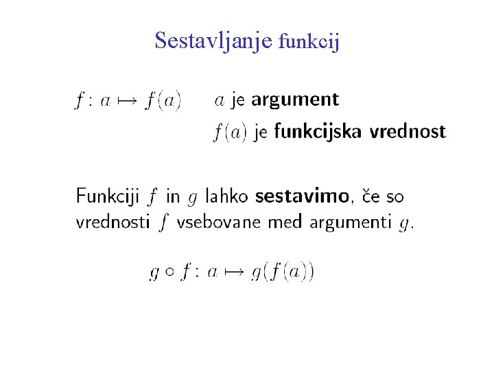 Sestavljanje funkcij 