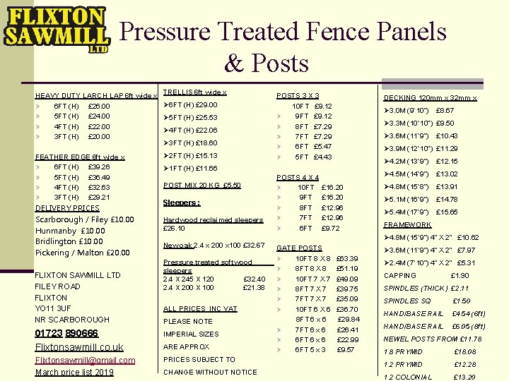 Pressure Treated Fence Panels & Posts TRELLIS 6 ft wide x HEAVY DUTY LARCH