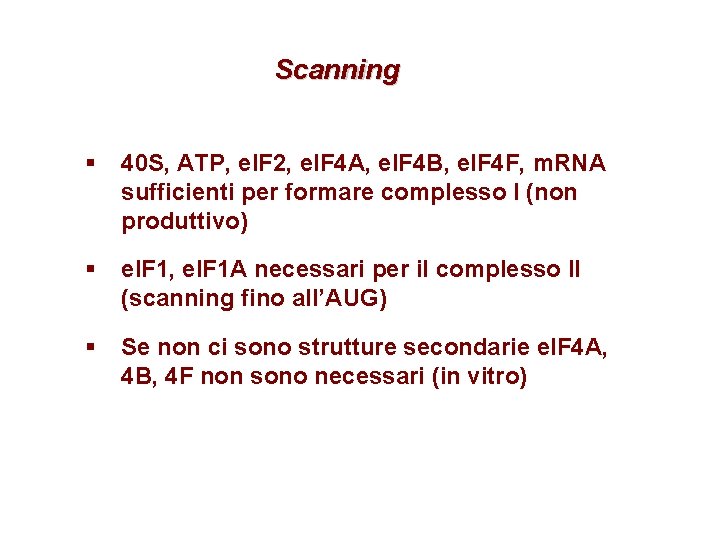 Scanning § 40 S, ATP, e. IF 2, e. IF 4 A, e. IF Scanning § 40 S, ATP, e. IF 2, e. IF 4 A, e. IF